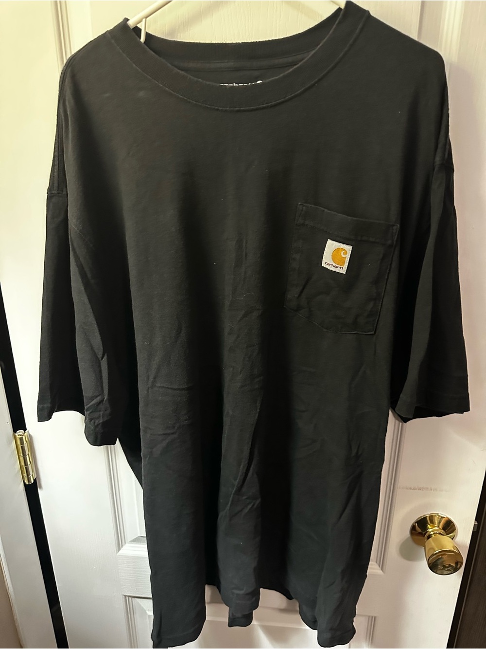 Carhartt Black/ Michigan tech short Sleeve Pocket Tee with Logo Patch